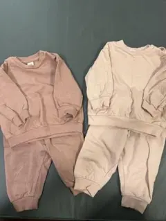 H&M ピンク トレーナー・パンツセット