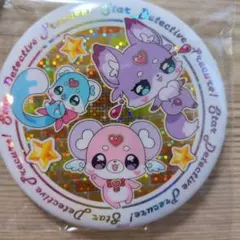 名探偵プリキュア BIGホログラム缶バッジ ポチタン マシュタン