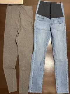 ユニクロマタニティパンツ　マタニティレギンス　ケラッタ　電磁波カット腹巻き