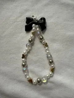 スマホストラップ スマホキーホルダー ビーズストラップ