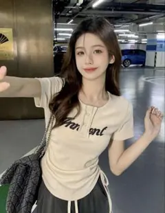 SHEIN ドローストリング付き 半袖Tシャツのサムネイル
