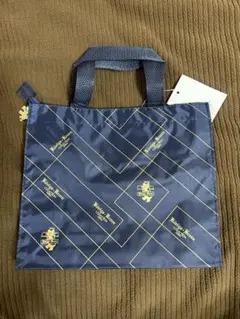 ケーニヒスクローネホテル　ロゴ入り　ネイビー バッグ