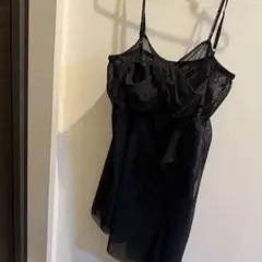 黒のキャミワンピース ミニワンピース