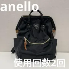 anello ブラック リュック・バックパック