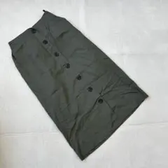 《 サマンサモスモス ブルー 》 カーキ スカート カジュアル M 綿100％