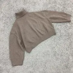 ✨H&M✨エイチアンドエム♡タートルネックセーター♡ブラウン系♡着回し抜群(M)