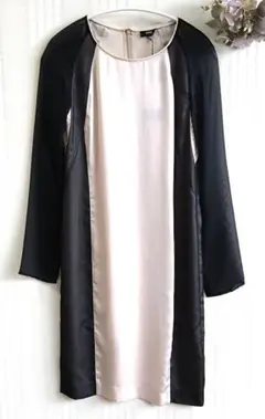 【定価:税込29,400円】☆ナイン☆　シフォンスリーブタイトワンピース