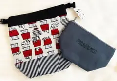 スヌーピー 保冷・保温ポーチ付きバッグ