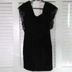 JEWELS PROM ブラック レース袖 Vネック ドレス♡