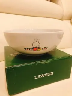 【新品未使用】ミッフィー ボウル ローソン 陶器 15㎝