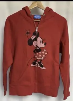 ミニーマウス 赤 ジップアップパーカー　ナード　y2k 90s 80s 00s