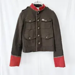 美品✨ ロイスクレヨン ミリタリー ジャケット ショート丈 カーキ 日本製 高級のサムネイル