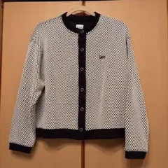 Lee メッシュ編みカーディガン M