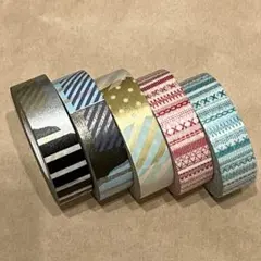 【廃盤】マスキングテープ カモ井 5本セット