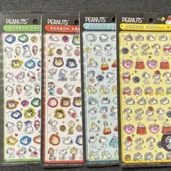《正規品》ボンボンドロップシール　スヌーピー ミニ　4枚セット