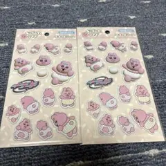 おぱんちゅうさぎ ぷくっとシール 2個セット