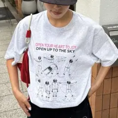 CIAOPANIC TYPY グレー テキストプリント Tシャツ　M