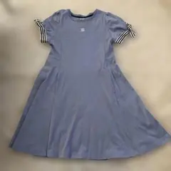 mezzo piano 半袖ワンピース M ブルー系