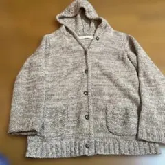 Caliner フード付きニットカーディガン