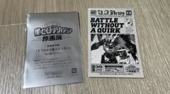 ヒロアカ展　缶バッジ　ステッカー　原画展　八百万百　麗日お茶子　オールマイト