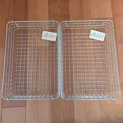 Y*O様 タグ付き❗美品❗無印良品 ワイヤーバスケット 2個セットのサムネイル