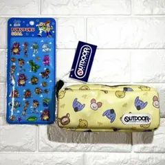 ★ディズニー×OUTDOOR ペンケース プーさん ぷくぷくシールトイストーリー
