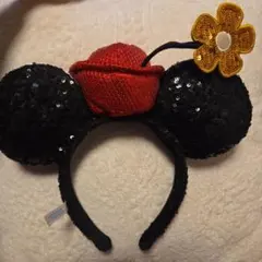 ミニーマウス カチューシャ 花