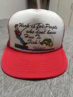 トラッカーキャップ　メッシュキャップ　90s 赤