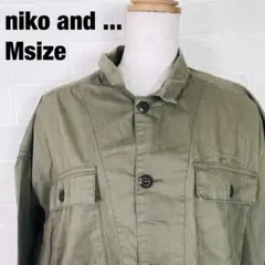 niko and ... ニコアンド ミリタリーシャツ　ジャケット　258