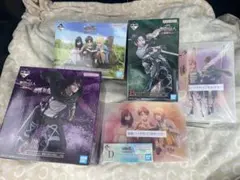 一番くじ　進撃の巨人地鳴らしA賞B賞C賞D賞E賞5点SET➕地鳴らしフィギュア２