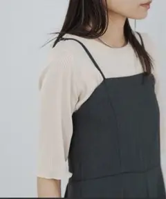 AUNT MARIE'S リブ　5部袖T