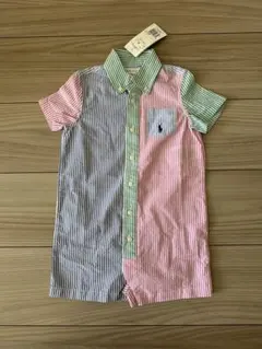 Polo Ralph Lauren ストライプロンパース 18M 85cm
