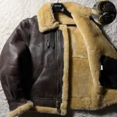 極美品■schott B-3 フライトジャケット　羊革　ムートン　257S 40