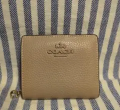 ネ*】様 COACH ☆ベージュ 二つ折り財布☆