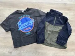 【breeze】【GU】110 Tシャツ.ウィンドブレーカー