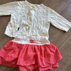 女の子　90センチ　3歳　4歳　カーディガン　スカート　キュロット　春夏　七分袖