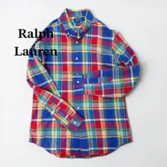 【現行】Ralph Lauren マドラスチェックシャツ ボタンダウンロゴ刺繍