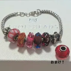 Trollbeads シルバーブレスレット ガラスチャームセット - メルカリ