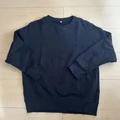 【美品】薄手 スウェット 黒のサムネイル