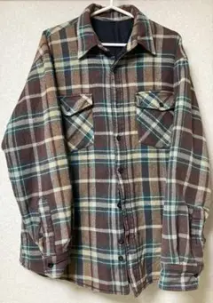 90s FIELD & STREAM チェック キルティング ネルシャツ
