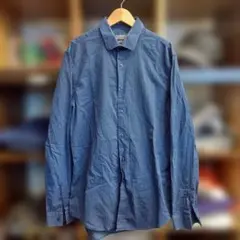 ZARA MAN スリムフィット 長袖シャツ ダークブルー