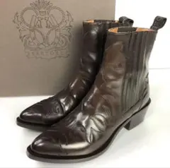 SARTORE ダークブラウン サイドゴアブーツ