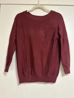 any sis ボルドーニット