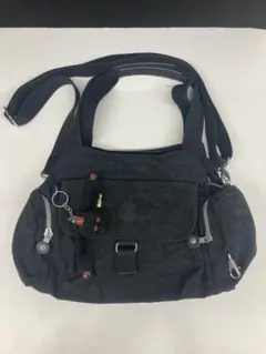 Kipling 黒 ナイロン ショルダーバッグ2ウェイ⭐︎