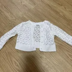 baby GAP ホワイト レース編みカーディガン 12-18ヶ月