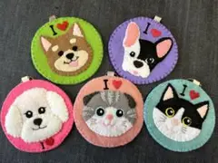【オーダー受付専用】『アイ♥️』 ハンドメイド フェルト キーホルダー