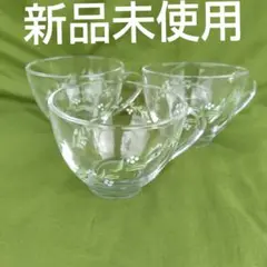 昭和レトロと見せかけて多分平成のガラスティーカップ３セット