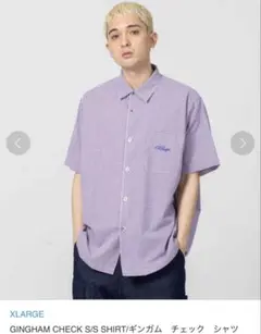 XLARGE ギンガムチェック半袖シャツMサイズのサムネイル