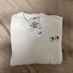 UNIQLO アニヤハインドマーチ プレミアムラムクルーネックセーター 160