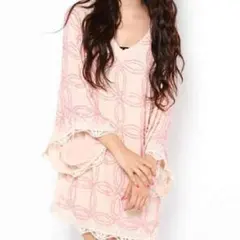 新品未使用♡ランゲージ フラワー刺繍ワンピース